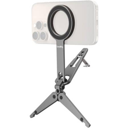 SmallRig 5649 - uchwyt/mini statyw do smartfona z hakiem, obustronne mocowanie magnetyczne MagSafe
